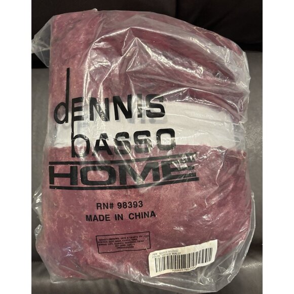 Dennis Basso Faux Fur Throw Blanket 56x48With Matching Teddy Bear NWT Burgundy - Picture 7 of 7